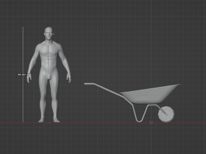 Cartoon wheelbarrow garden Modelo 3D