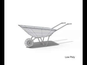 Cartoon wheelbarrow garden 3D Model