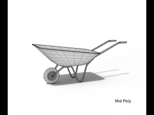 Cartoon wheelbarrow garden Modelo 3D