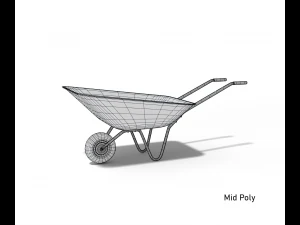 Cartoon wheelbarrow garden 3D Model