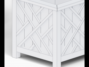 Wooden flower box 3D 模型