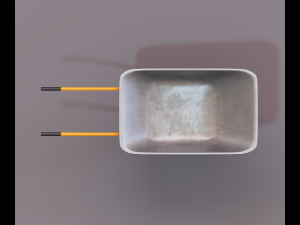 Realistic Orange wheelbarrow Modello 3D