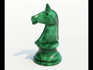 Ksatria catur perunggu Model 3D