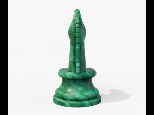 Malachite chess knight 3D 模型