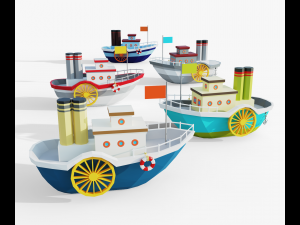 Steamboat 3D Model