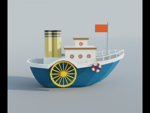 Steamboat 3D Model