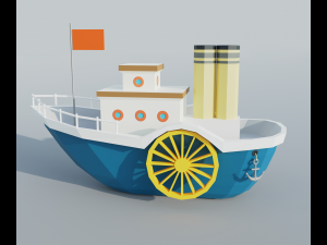 Steamboat 3D Model