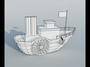 Steamboat 3D Model