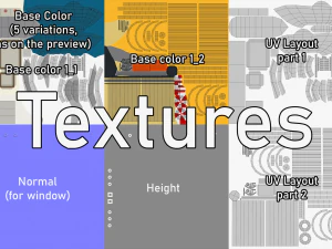 蒸気船 3Dモデル