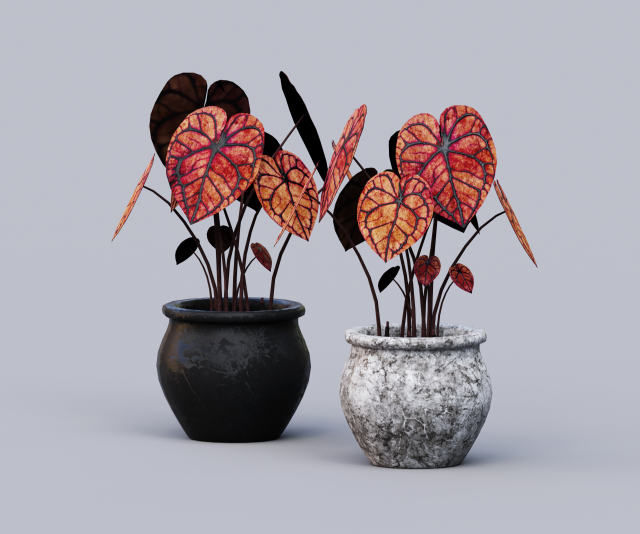 Demonic plant 3D Model .c4d .max .obj .3ds .fbx .stl .blend 