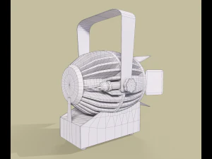 Old hand lantern 3D Model