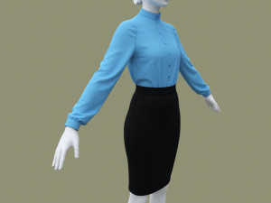 Woman Business suit 3D Модель