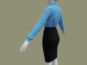 Woman Business suit 3D Модель