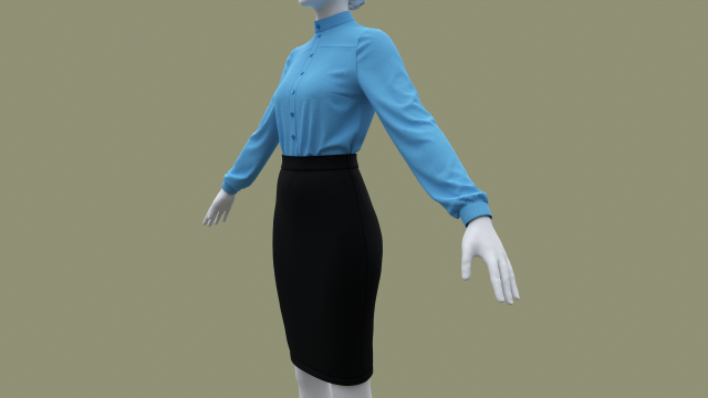 Woman Business suit 3D