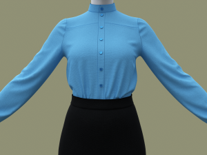 Woman Business suit 3D Модель