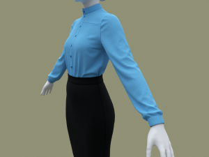 Woman Business suit 3D Модель