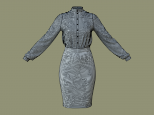 Woman Business suit 3D Модель