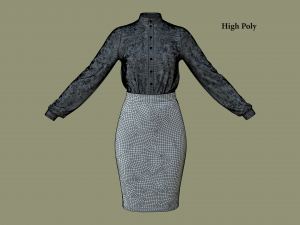 Woman Business suit 3D Модель