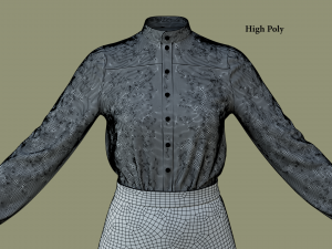 Woman Business suit 3D Модель