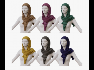 Medieval and winter shawl Modelo 3D