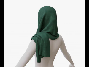 Medieval and winter shawl 3D Model