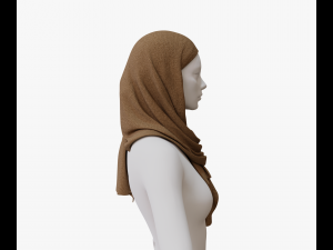 Medieval and winter shawl Modello 3D