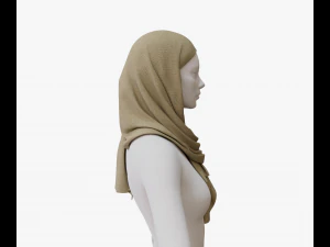 Medieval and winter shawl 3D Model