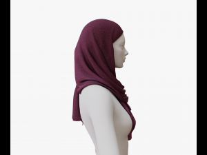 Medieval and winter shawl Modello 3D