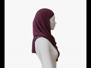 Medieval and winter shawl 3D Model