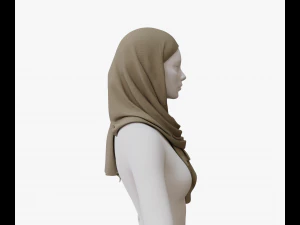 Medieval and winter shawl 3D Model