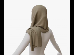 Medieval and winter shawl 3D Model