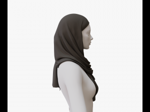 Medieval and winter shawl Modello 3D