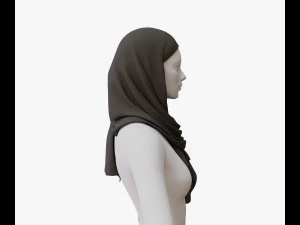 Medieval and winter shawl 3D Model