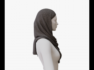 Medieval and winter shawl Modello 3D