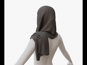 Medieval and winter shawl Modello 3D