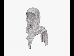 Medieval and winter shawl 3D Model