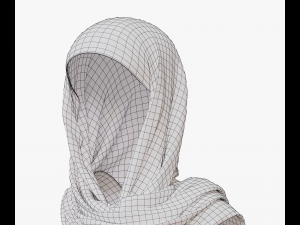 Medieval and winter shawl Modello 3D