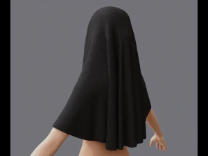 Nuns veil wimple 3D Model