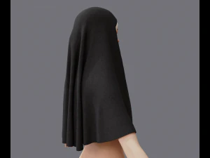 Nuns veil wimple 3D Model
