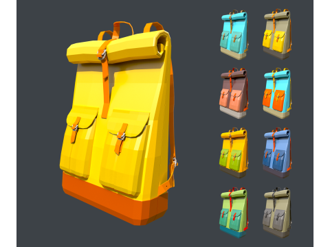 Traveler bakpack 3D Model