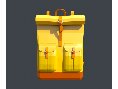 Traveler bakpack 3D 모델