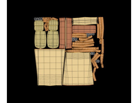Traveler bakpack 3D 모델