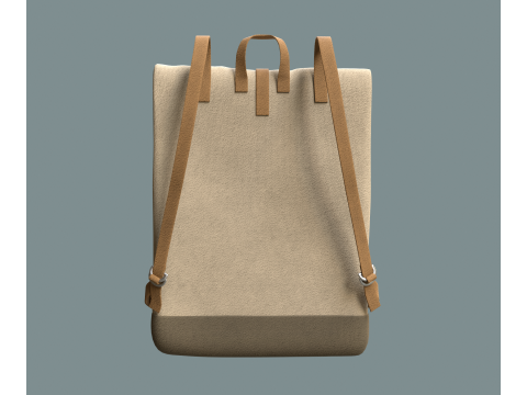 Realistic Traveler bakpack Model 3D