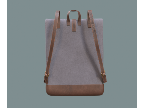 Realistic Traveler bakpack Model 3D