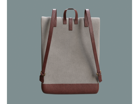 Realistic Traveler bakpack Model 3D