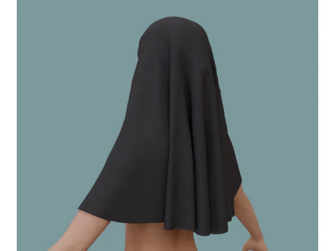 Muslim Niqab 3D Model
