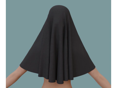 Muslim Niqab 3D Model