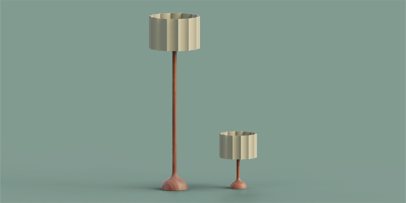 Narural lamp set 3D Model .c4d .max .obj .3ds .fbx .stl .blend 