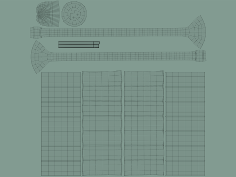 Narural lamp set 3D Model