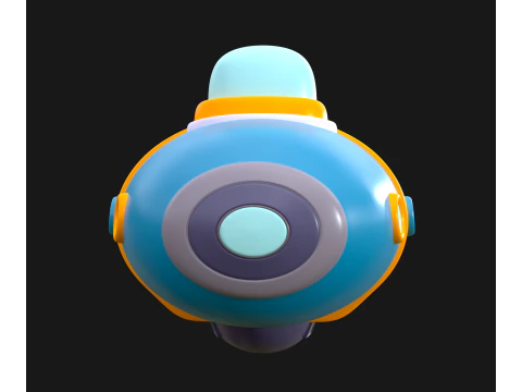 Navio de desenho animado Modelo 3D